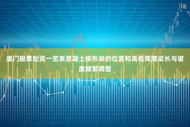 厦门股票配资一览表混凝土楔形块的位置和高低需随梁长与坡度频繁调整